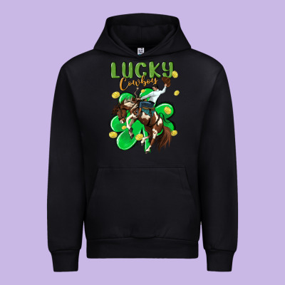 Lucky Cowboy Urban Hoodie Designed By Maliassmallbusiness