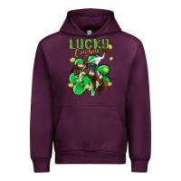 Mauve Wine lucky cowboy Urban Hoodie - MaliasSmallBusiness