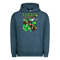 Pigment Midnight Navy lucky cowboy Urban Hoodie - MaliasSmallBusiness