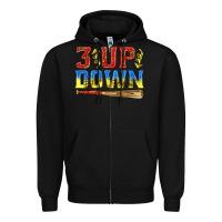 Black 3 up 3 down softball Zipper Hoodie - texasbilliewilder
