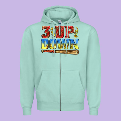 Zipper Hoodie 3 up 3 down softball