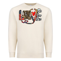 Sandshell america nurse Premium Sweatshirt - CowhideDigitalArt