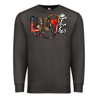 Smoke america nurse Premium Sweatshirt - CowhideDigitalArt