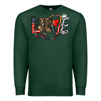 Sports Green america nurse Premium Sweatshirt - CowhideDigitalArt