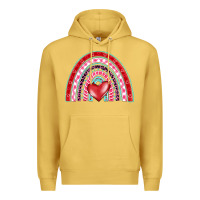 Antique Gold valentine's day rainbow Premium Hoodie - BarkalooDesign