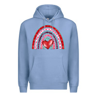 Colony Blue valentine's day rainbow Premium Hoodie - BarkalooDesign