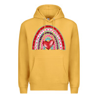 Mustard valentine's day rainbow Premium Hoodie - BarkalooDesign