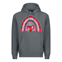 Rock valentine's day rainbow Premium Hoodie - BarkalooDesign