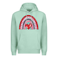 Seafoam valentine's day rainbow Premium Hoodie - BarkalooDesign