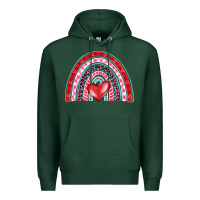 Sports Green valentine's day rainbow Premium Hoodie - BarkalooDesign