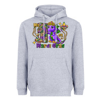 Heather Grey dragon my first mardi gras Heavyweight Hoodie - FaDigitalArtStudio
