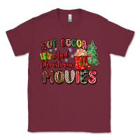 Burgundy hot cocoa and christmas movies Classic Tee - Zillion Design Studio