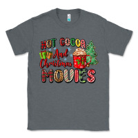 Charcoal Heather hot cocoa and christmas movies Classic Tee - Zillion Design Studio