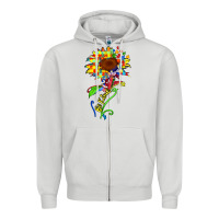 Dove Grey be kind autism sunflower Zipper Hoodie - Zillion Design Studio