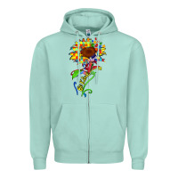 Seafoam be kind autism sunflower Zipper Hoodie - Zillion Design Studio