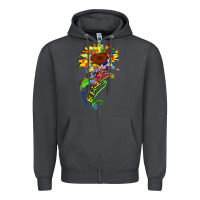 Smoke be kind autism sunflower Zipper Hoodie - Zillion Design Studio
