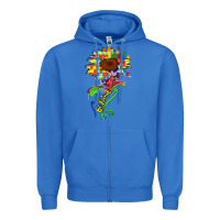 True Royal be kind autism sunflower Zipper Hoodie - Zillion Design Studio