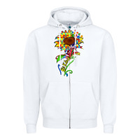 White be kind autism sunflower Zipper Hoodie - Zillion Design Studio