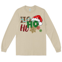Mushroom ho ho ho christmas Long Sleeve Tee - BarkalooDesign