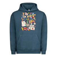 Pigment Midnight Navy can't talk right now doing speech therapy stuff Urban Hoodie - MaliasSmallBusiness