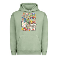 Pigment Oil Green can't talk right now doing speech therapy stuff Urban Hoodie - MaliasSmallBusiness
