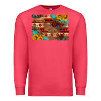 Cardinal aztec and leopard background Premium Sweatshirt - HRA Design Shop