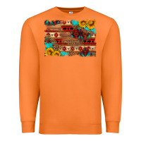 Carrot aztec and leopard background Premium Sweatshirt - HRA Design Shop