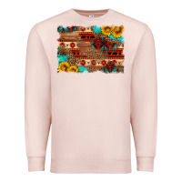 Pale Pink aztec and leopard background Premium Sweatshirt - HRA Design Shop