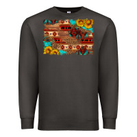 Smoke aztec and leopard background Premium Sweatshirt - HRA Design Shop