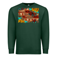 Sports Green aztec and leopard background Premium Sweatshirt - HRA Design Shop