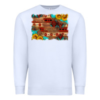 White aztec and leopard background Premium Sweatshirt - HRA Design Shop