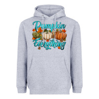 Heather Grey pumpkin everything Heavyweight Hoodie - HRA Design Shop