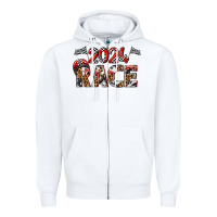 White 2024 race Zipper Hoodie - texasbilliewilder