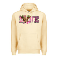 Pina Colada valentine's day love highland cow Premium Hoodie - BarkalooDesign