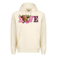 Tofu valentine's day love highland cow Premium Hoodie - BarkalooDesign