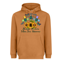Meerkat because he lives i can face tomorrow Heavyweight Hoodie - CowhideDigitalArt
