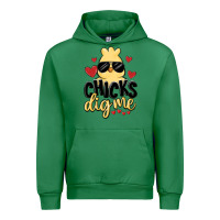 Emerald chicks dig me Urban Hoodie - MaliasSmallBusiness