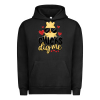 Pigment Black chicks dig me Urban Hoodie - MaliasSmallBusiness