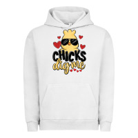 Pigment Lunar Rock chicks dig me Urban Hoodie - MaliasSmallBusiness