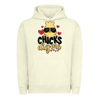 Pigment Pistachio chicks dig me Urban Hoodie - MaliasSmallBusiness