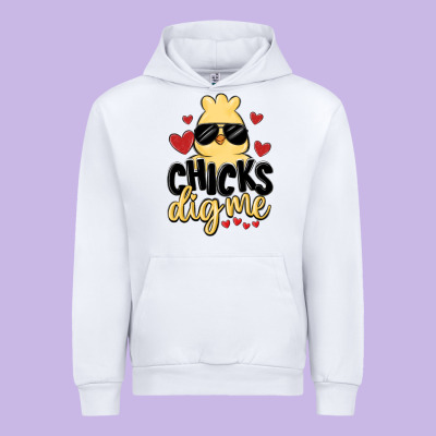 Chicks Dig Me Urban Hoodie Designed By Maliassmallbusiness