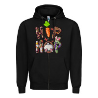 Black Hip Hop Bunny Zipper Hoodie - RanaPortraitStore