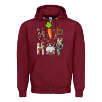 Burgundy Hip Hop Bunny Zipper Hoodie - RanaPortraitStore
