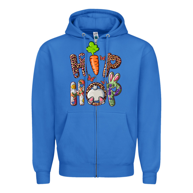 Hip Hop Bunny Zipper Hoodie by RanaPortraitStore | Teevron
