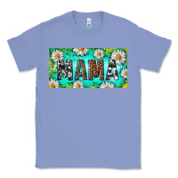 Colony Blue Turquoise and Daisy Mama Classic Tee - RanaPortraitStore