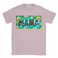 Lilac Turquoise and Daisy Mama Classic Tee - RanaPortraitStore