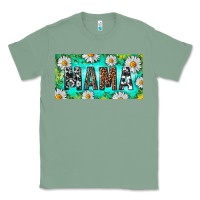Sage Turquoise and Daisy Mama Classic Tee - RanaPortraitStore
