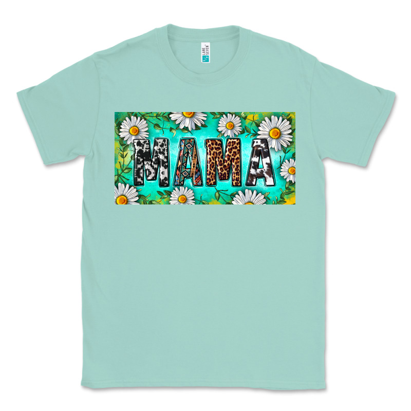 Turquoise And Daisy Mama Classic Tee by RanaPortraitStore | Teevron