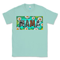 Seafoam Turquoise and Daisy Mama Classic Tee - RanaPortraitStore