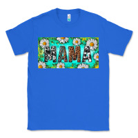 True Royal Turquoise and Daisy Mama Classic Tee - RanaPortraitStore
